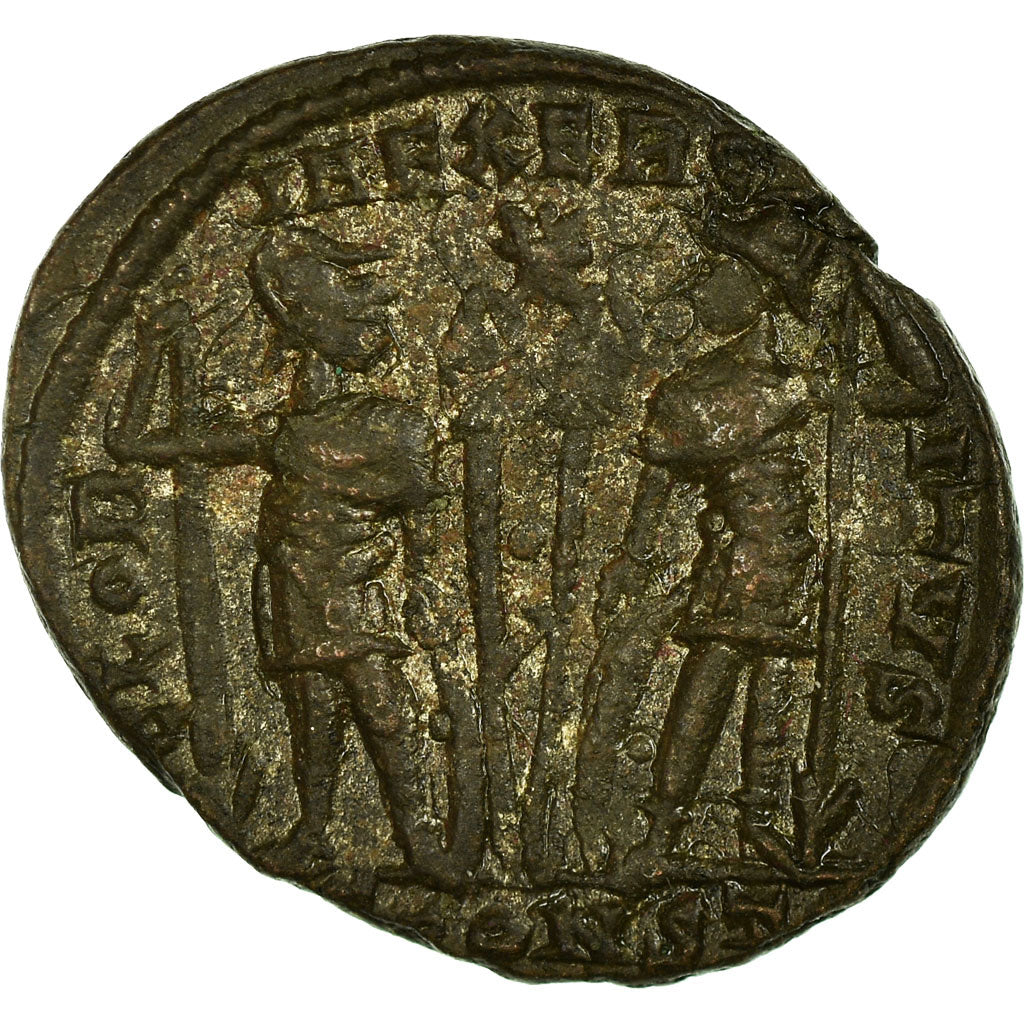Moneta, Constantine II, Follis, Arles, MB+, Bronzo, RIC:346