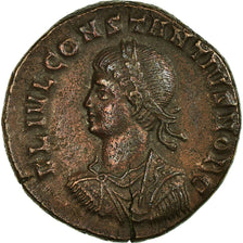 Coin, Constantius II, Nummus, Ticinum, AU(55-58), Copper, RIC:201