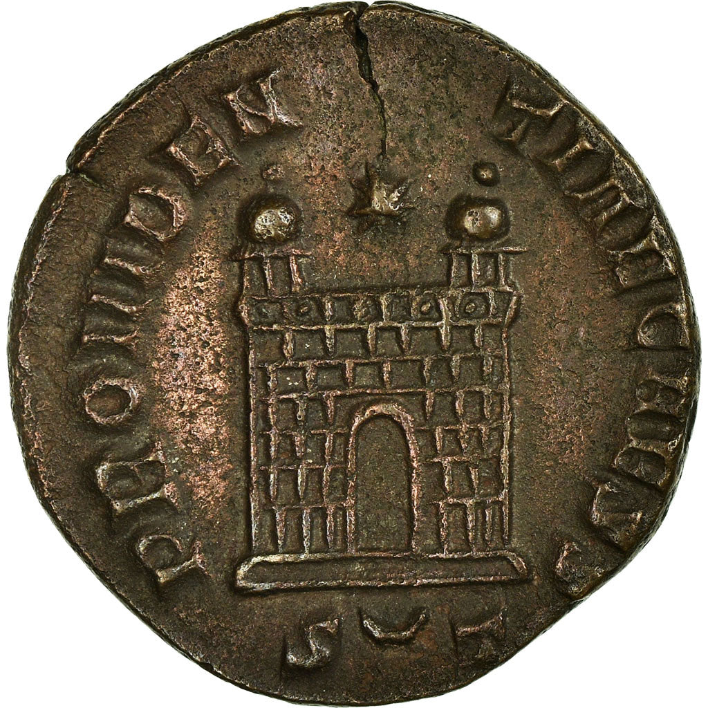 Coin, Constantius II, Nummus, Ticinum, AU(55-58), Copper, RIC:201
