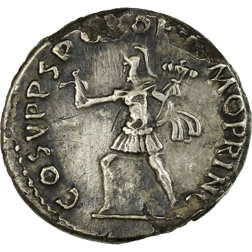 Coin, Trajan, Denarius, Roma, VF(30-35), Silver, RIC:114