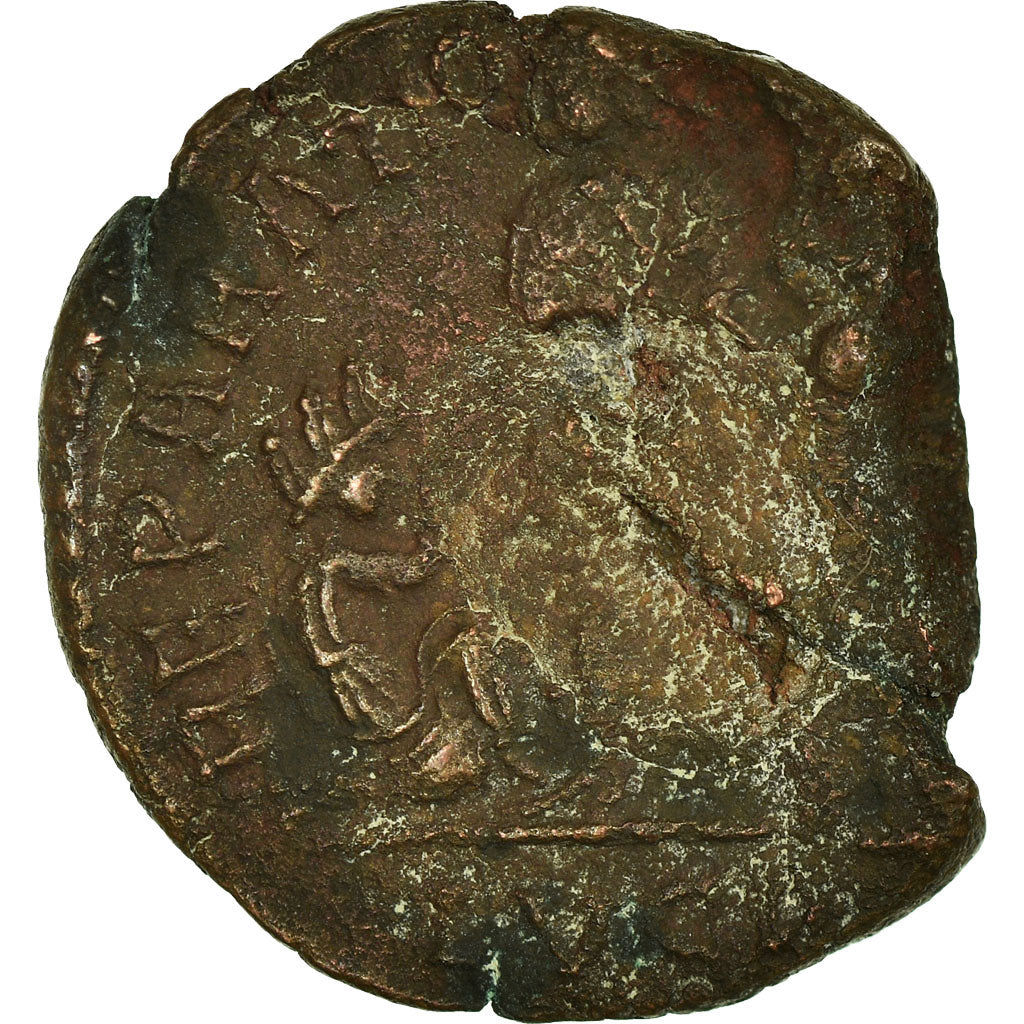 Coin, Gratian, Maiorina, Lyon - Lugdunum, F(12-15), Copper, Cohen:29