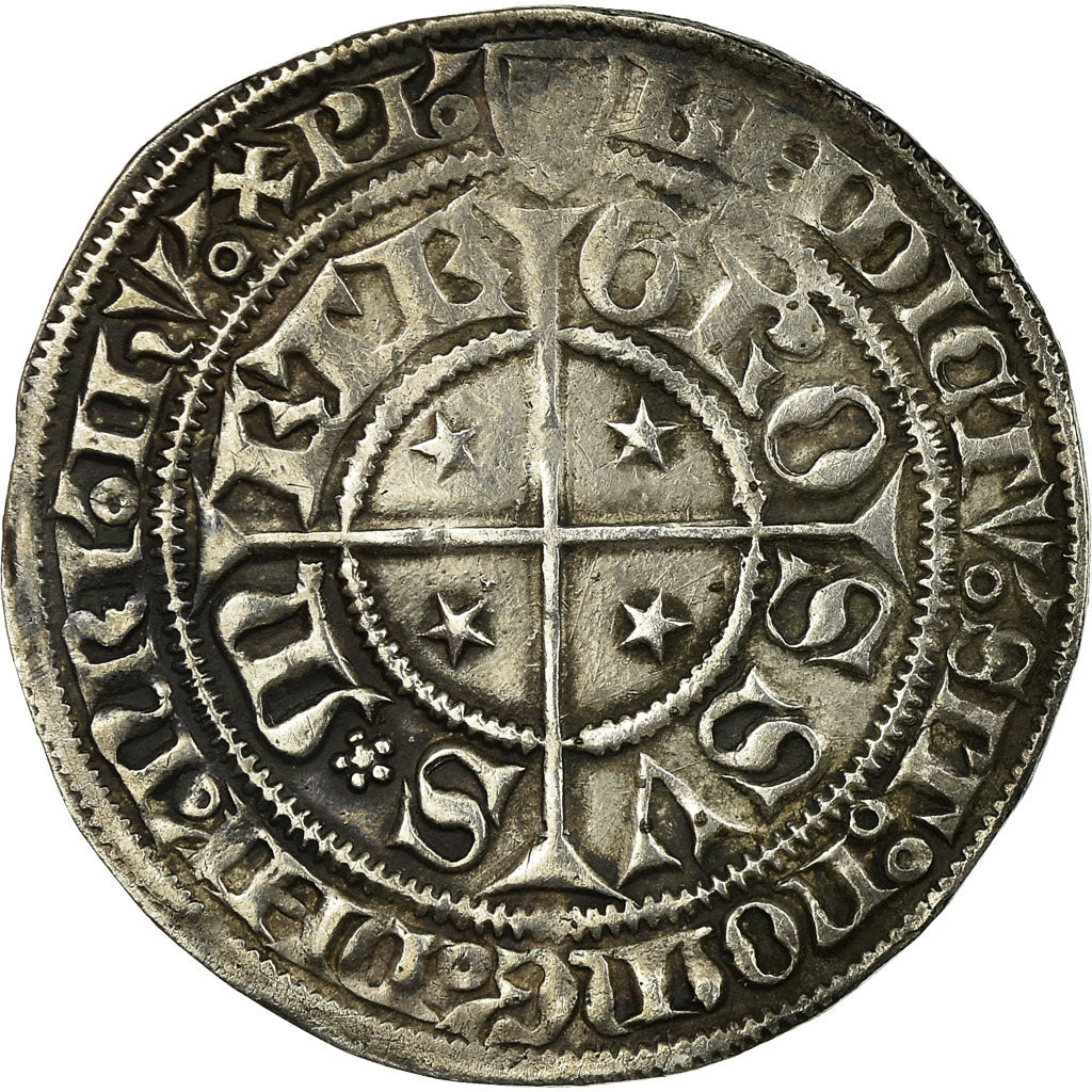 Coin, France, Gros, Metz, EF(40-45), Silver, Boudeau:1659