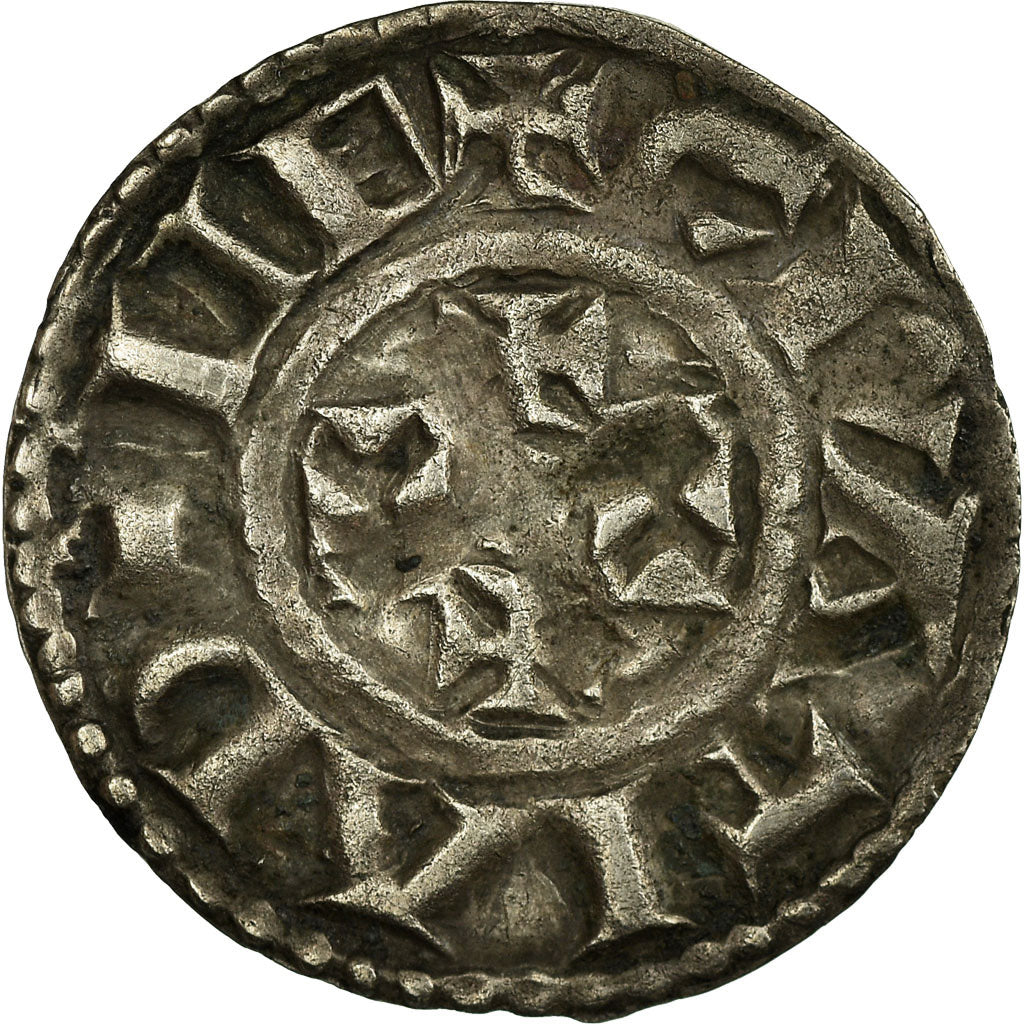 Coin, France, Limousin, Denarius, Limoges, AU(50-53), Silver, Prou:779