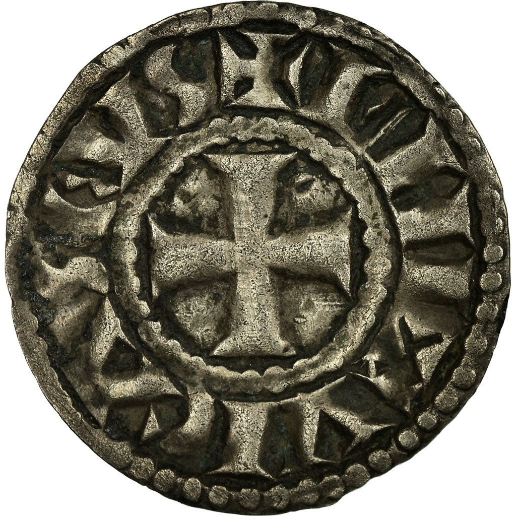 Coin, France, Limousin, Denarius, Limoges, AU(50-53), Silver, Prou:779