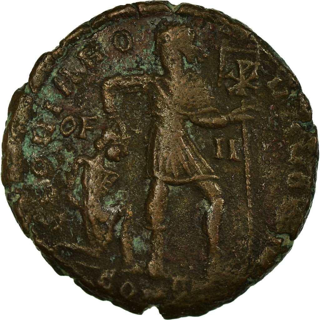 Moneta, Valentinian II, Nummus, MB, Rame