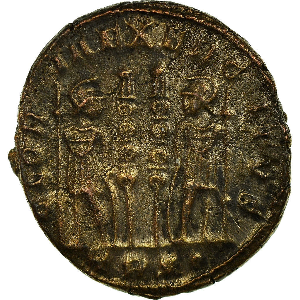 Coin, Constantine II, Nummus, Trier, EF(40-45), Copper, RIC:254