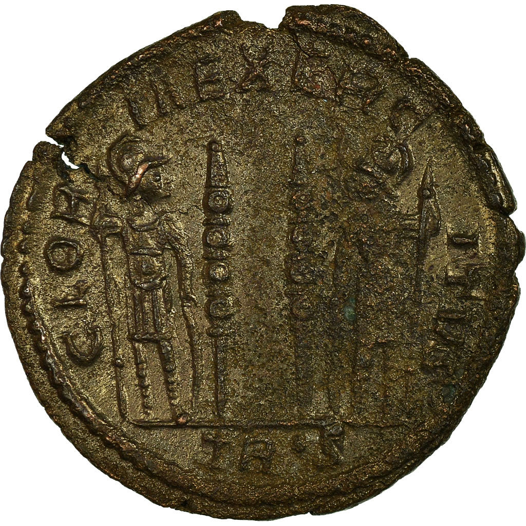 Moneda, Constantine II, Nummus, Trier, MBC, Cobre, RIC:254
