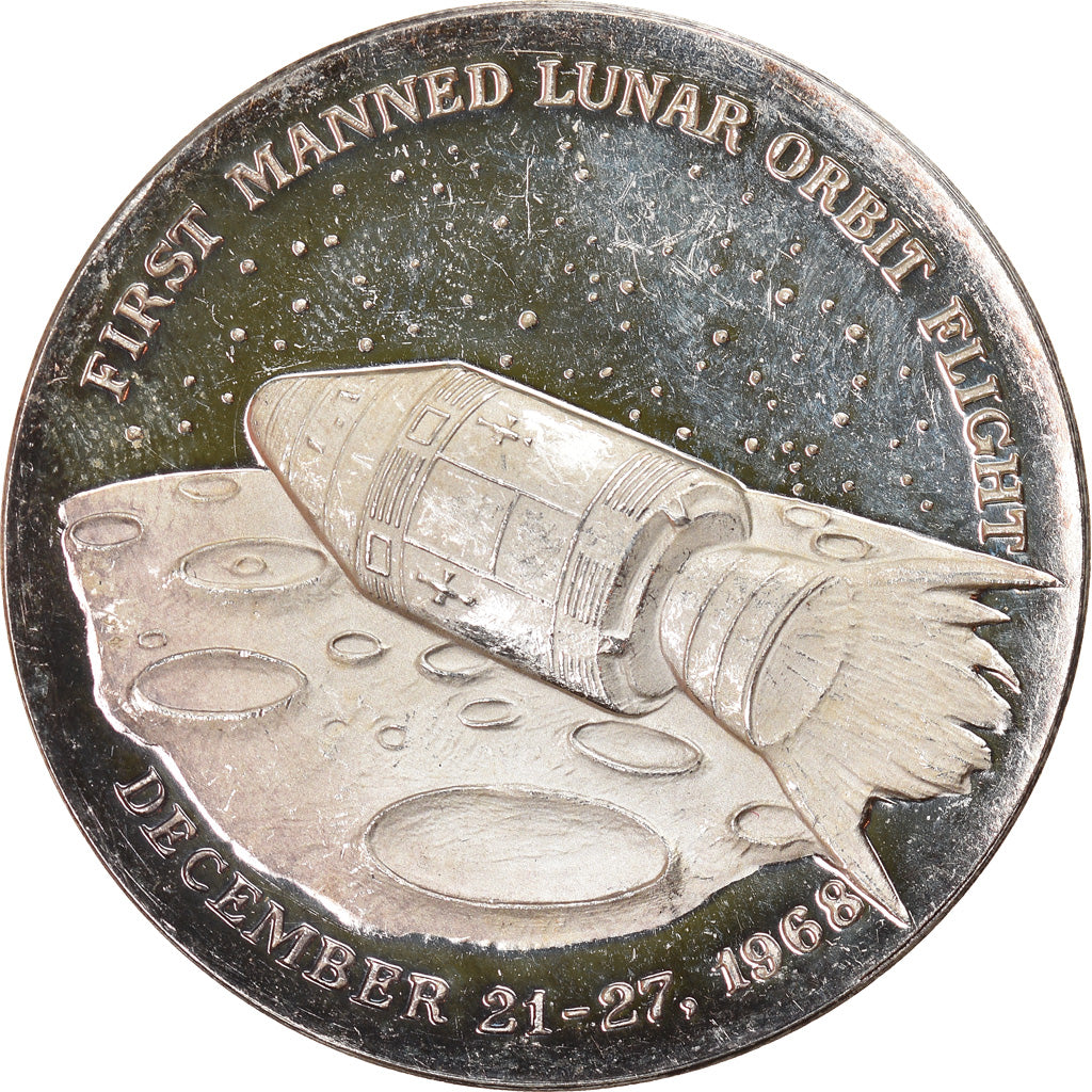 Szwajcaria, Medal, Apollo 8, Borman, Lovell, Anders, Nauka i technologia, 1968