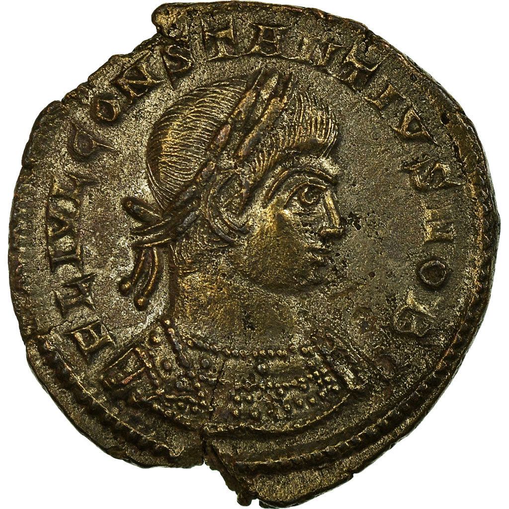 Coin, Constantine II, Nummus, Trier, EF(40-45), Copper, RIC:254