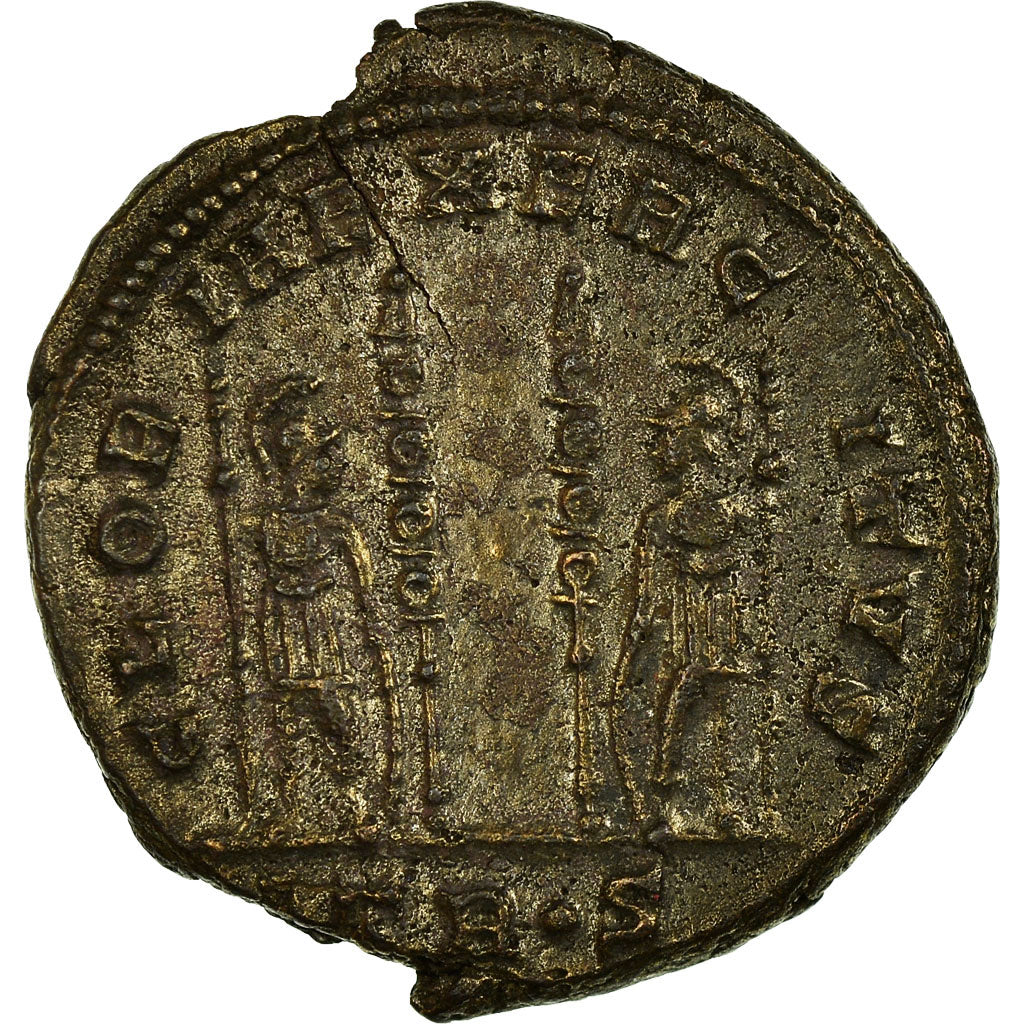 Coin, Constantine II, Nummus, Trier, EF(40-45), Copper, RIC:254