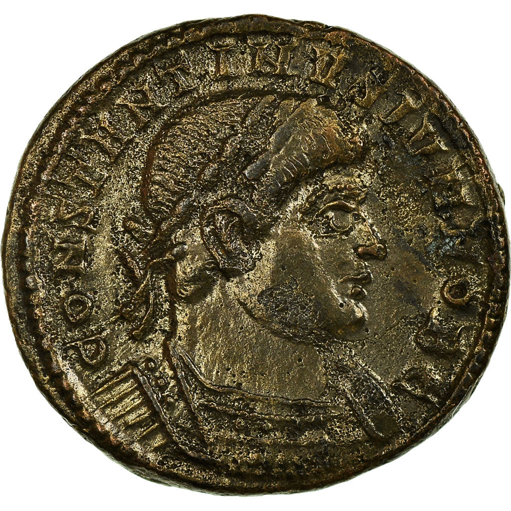 Moneta, Constantine II, Nummus, Trier, BB+, Rame, RIC:254