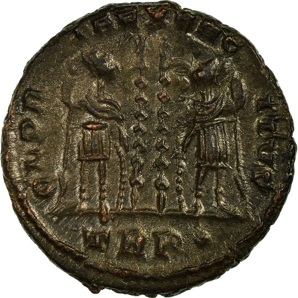 Moneta, Constantine II, Nummus, Trier, MB+, Rame, RIC:254