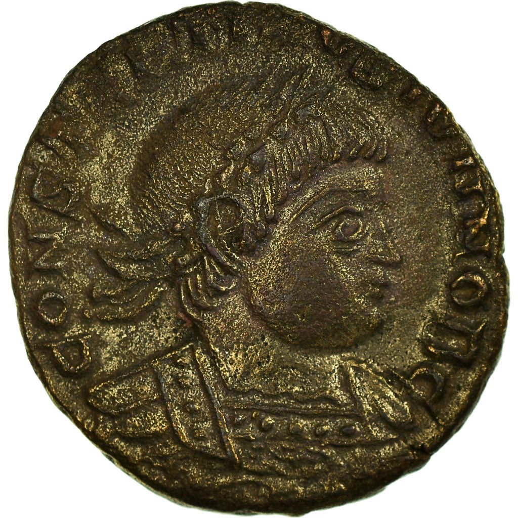 Coin, Constantine II, Nummus, Trier, VF(30-35), Copper, Cohen:122