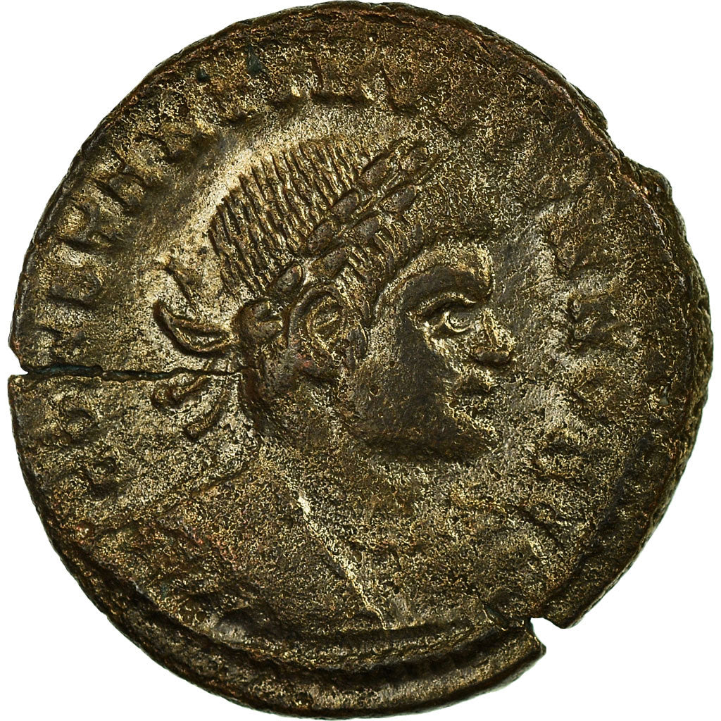 Moneta, Constantine II, Nummus, Lyon - Lugdunum, AU(50-53), Miedź, RIC:254