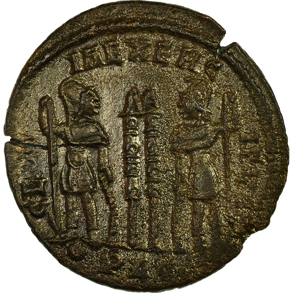 Moneta, Constantine II, Nummus, Lyon - Lugdunum, AU(50-53), Miedź, RIC:254