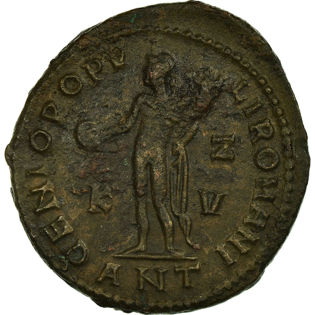 Coin, Maximianus, Follis, Antioch, EF(40-45), Copper, Cohen:78.