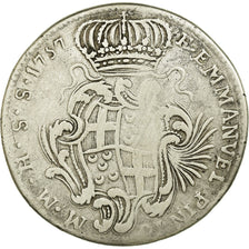 Moneda, MALTA, ORDEN DE, Emmanuel Pinto, Xxx (30) Tari, 1757, BC+, Plata
