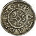 Moneta, Francia, Charles le Chauve, Denarius, 864-875, Rouen, BB+, Argento