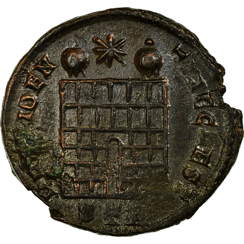 Coin, Constantine II, Follis, Trier, VF(30-35), Bronze, RIC:455