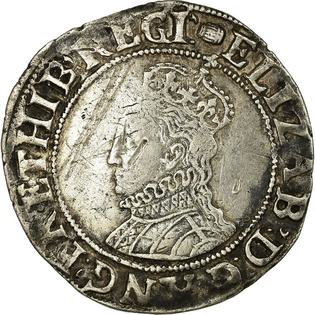 Great Britain, Elizabeth I (1558-1603), Shilling 6th Issue, VF(20-25), Silver