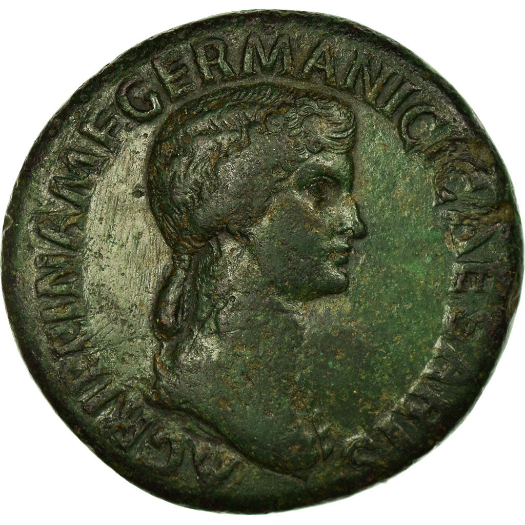 Monnaie, Agrippina I, Sesterce, Roma, Countermark, TB, Bronze, RIC:102