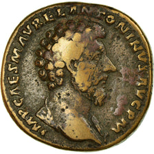 Coin, Marcus Aurelius, Sestertius, 162, Rome, VF(30-35), Copper, RIC:826