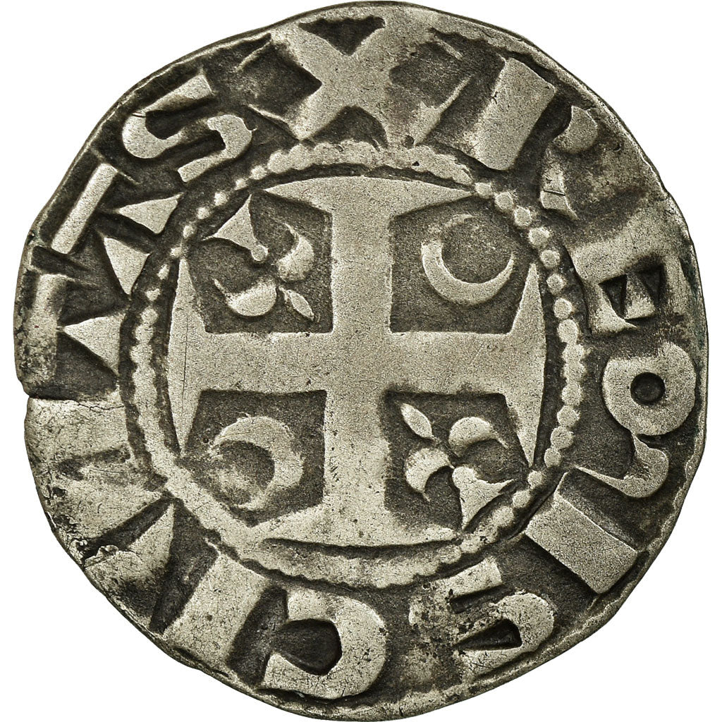 Coin, France, Champagne, Guillaume II, Denarius, Reims, EF(40-45), Silver