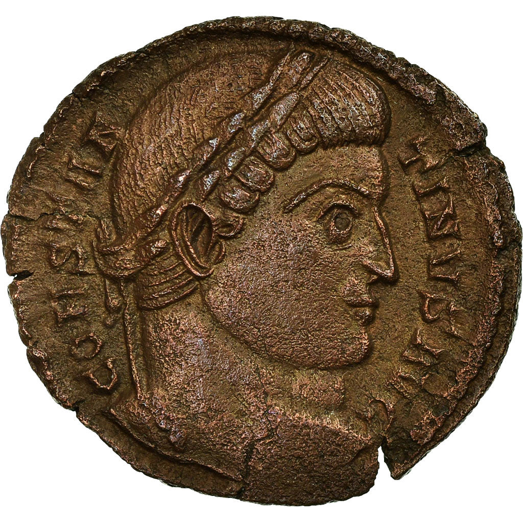 Coin, Constantine I, Nummus, 323-324, Trier, EF(40-45), Copper, RIC:VII 435 P