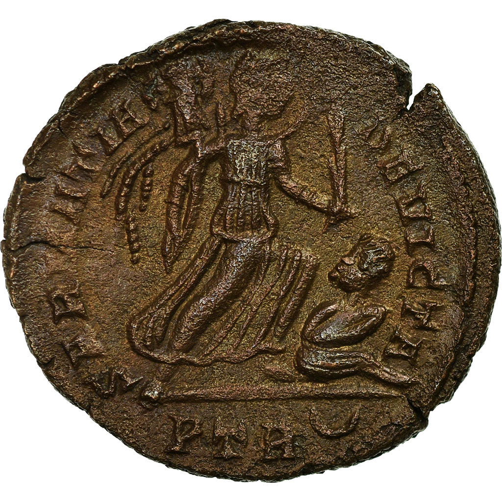 Coin, Constantine I, Nummus, 323-324, Trier, EF(40-45), Copper, RIC:VII 435 P
