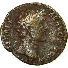 Coin, Marcus Aurelius, As, Roma, Rare, VF(20-25), Copper, RIC:1255
