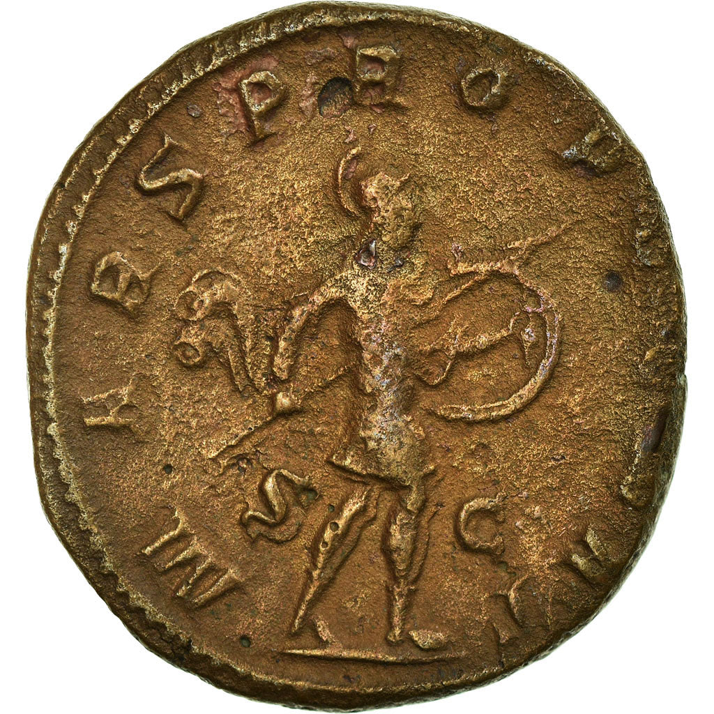 Coin, Gordian III, As, Rome, VF(30-35), Copper, RIC:332