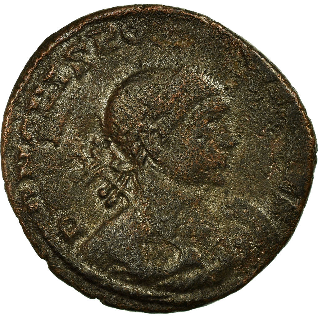 Coin, Crispus, Nummus, London, Rare, VF(30-35), Copper, RIC:manque