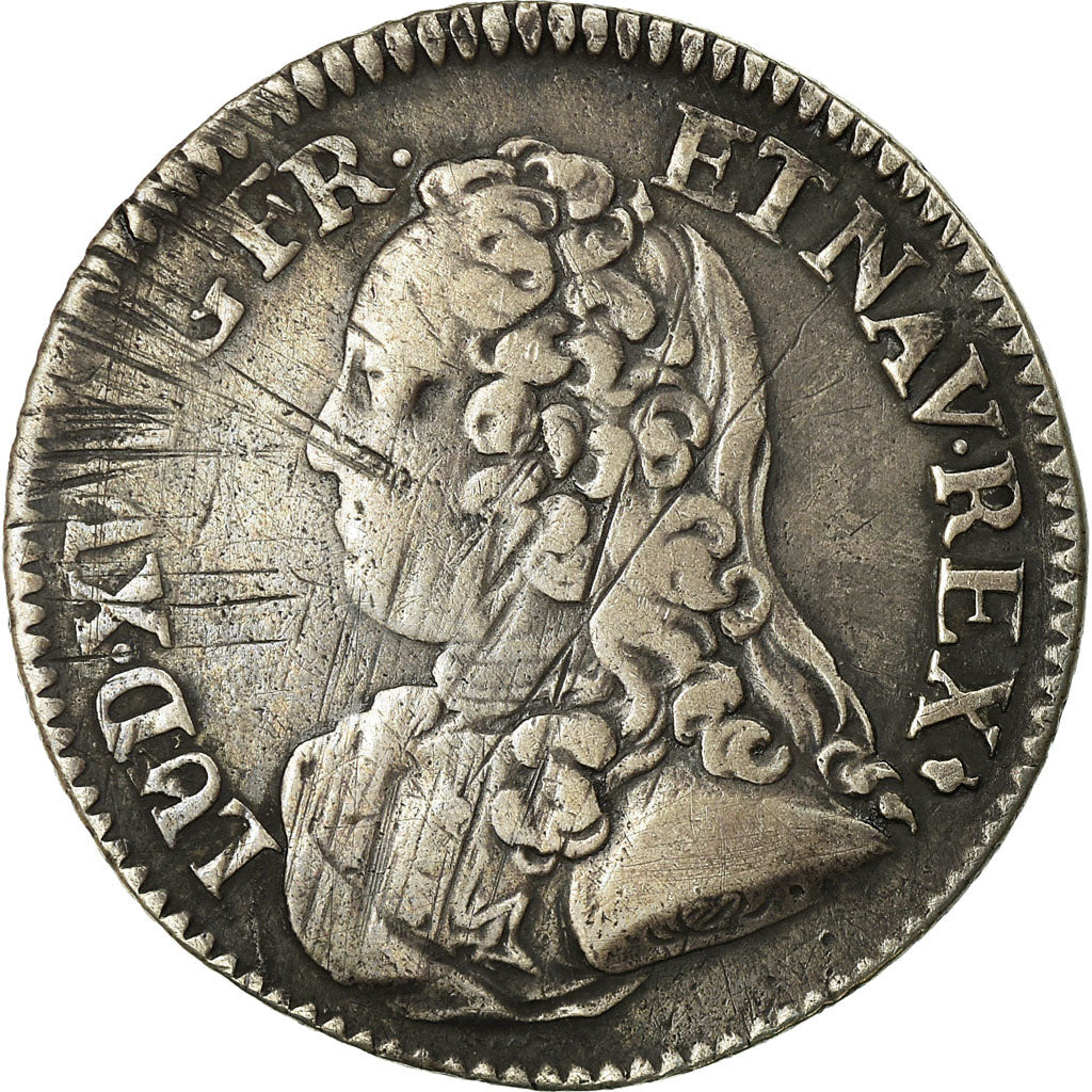 Münze, Frankreich, Louis XV, 1/5 Écu aux branches d'olivier, 24 Sols, 1/5 ECU