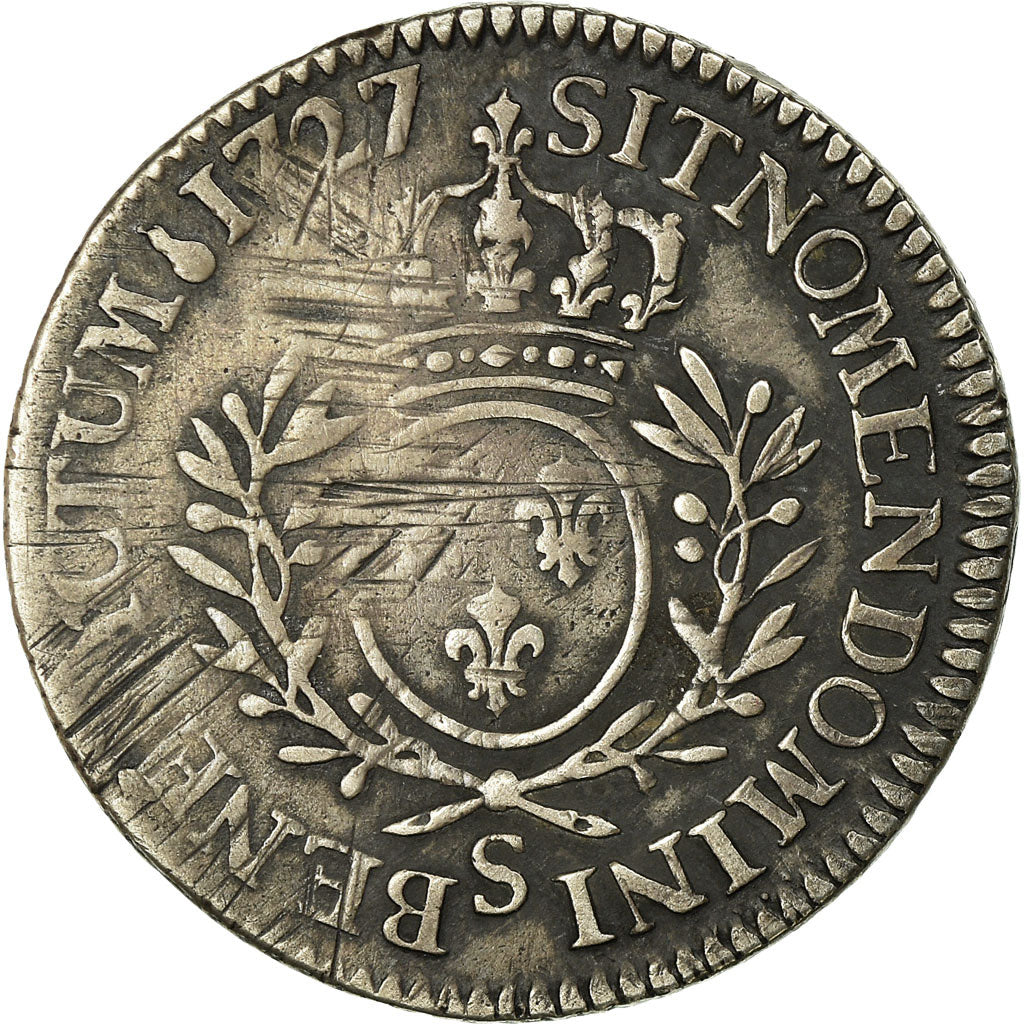 Münze, Frankreich, Louis XV, 1/5 Écu aux branches d'olivier, 24 Sols, 1/5 ECU
