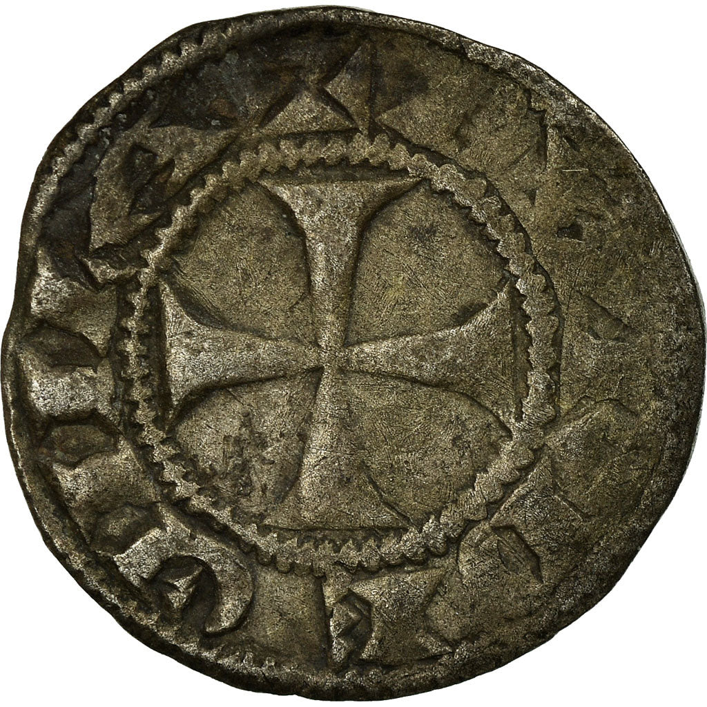 Coin, France, Aquitaine, Guillaume X, Denarius, Bordeaux, VF(30-35), Silver