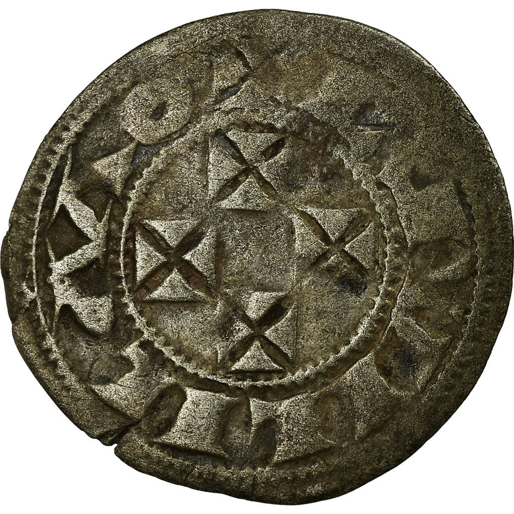 Coin, France, Aquitaine, Guillaume X, Denarius, Bordeaux, VF(30-35), Silver