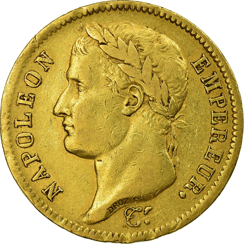 Munten, Frankrijk, Napoléon I, 40 Francs, 1811, Paris, FR, Goud, KM:696.1