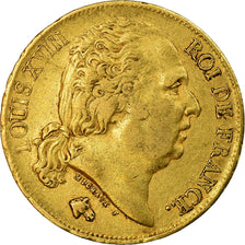 Monnaie, France, Louis XVIII, Louis XVIII, 20 Francs, 1824, Paris, TB+, Or