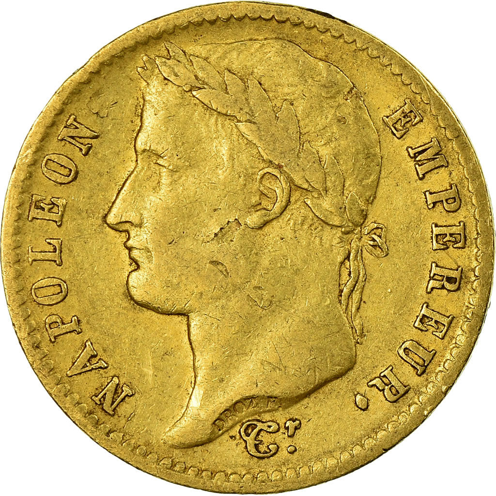 Coin, France, Napoléon I, 20 Francs, 1812, Paris, VF(30-35), Gold, KM:695.1