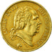 Moneta, Francja, Louis XVIII, 40 Francs, 1817, Paris, EF(40-45), Gold, KM 713.1