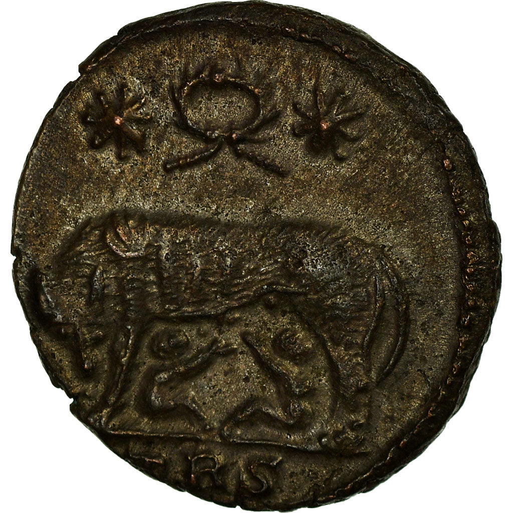 Coin, Roma, City Commemoratives, Nummus, Trier, VF(30-35), Copper, RIC:VII 553