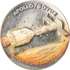 Switzerland, Medal, Apollo/Soyuz, Sciences & Technologies, 1975, MS(63), Silver