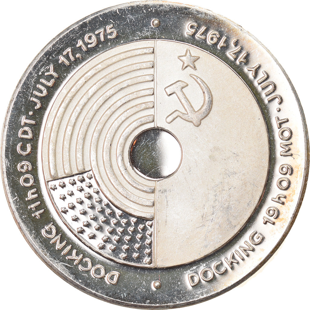 Switzerland, Medal, Apollo/Soyuz, Sciences & Technologies, 1975, MS(63), Silver