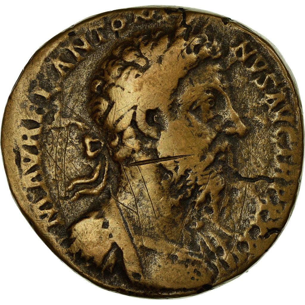 Coin, Marcus Aurelius, Sestertius, Roma, VF(20-25), Bronze, RIC:1240