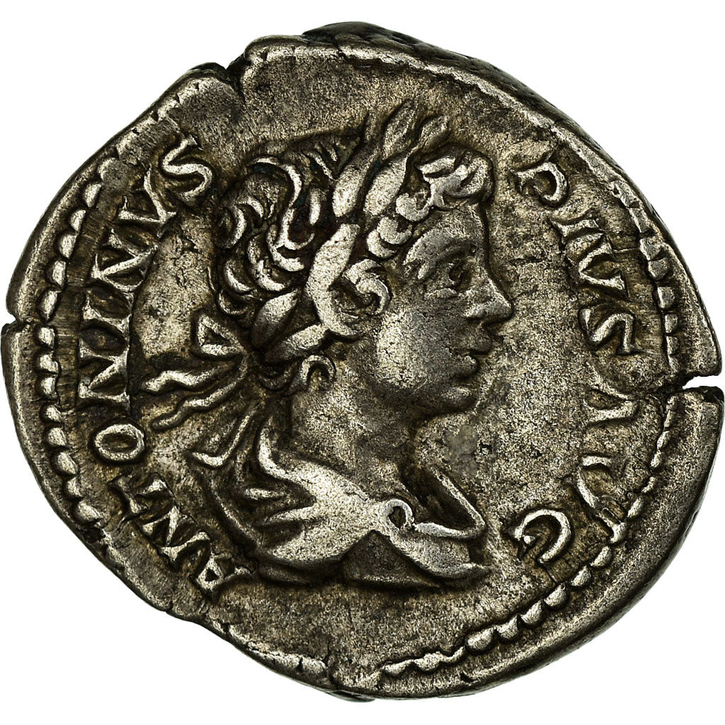 Coin, Caracalla, Denarius, AD 201, Roma, VF(20-25), Silver, RIC:39a