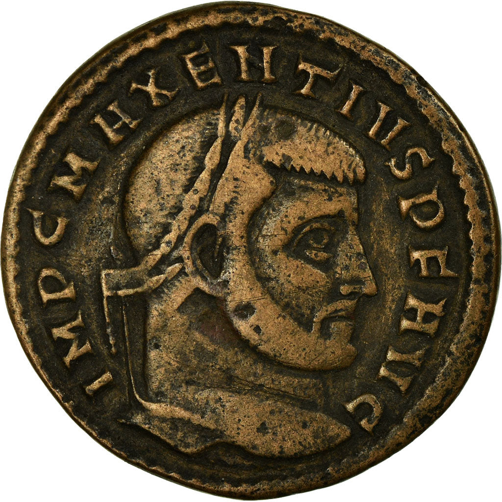 Coin, Maxentius, Follis, Rome, VF(20-25), Copper, Cohen:21