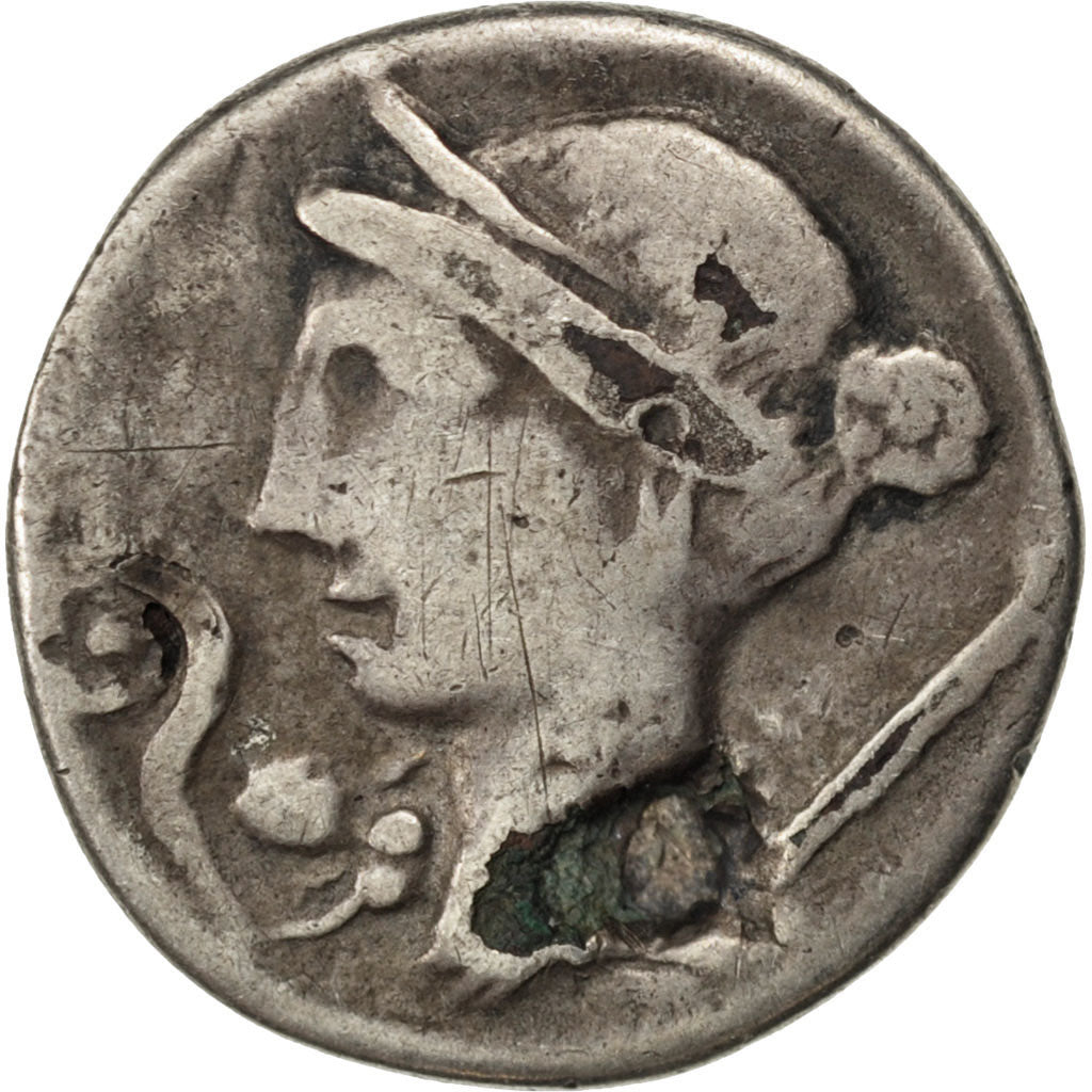 Julius Caesar, Denarius, VF(30-35), Silver, Babelon #12, 2.50