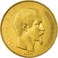 Moneta, Francja, Napoleon III, Napoléon III, 50 Francs, 1855, Paris, EF(40-45)