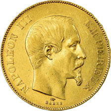 Moneta, Francja, Napoleon III, Napoléon III, 50 Francs, 1856, Paris, AU(50-53)