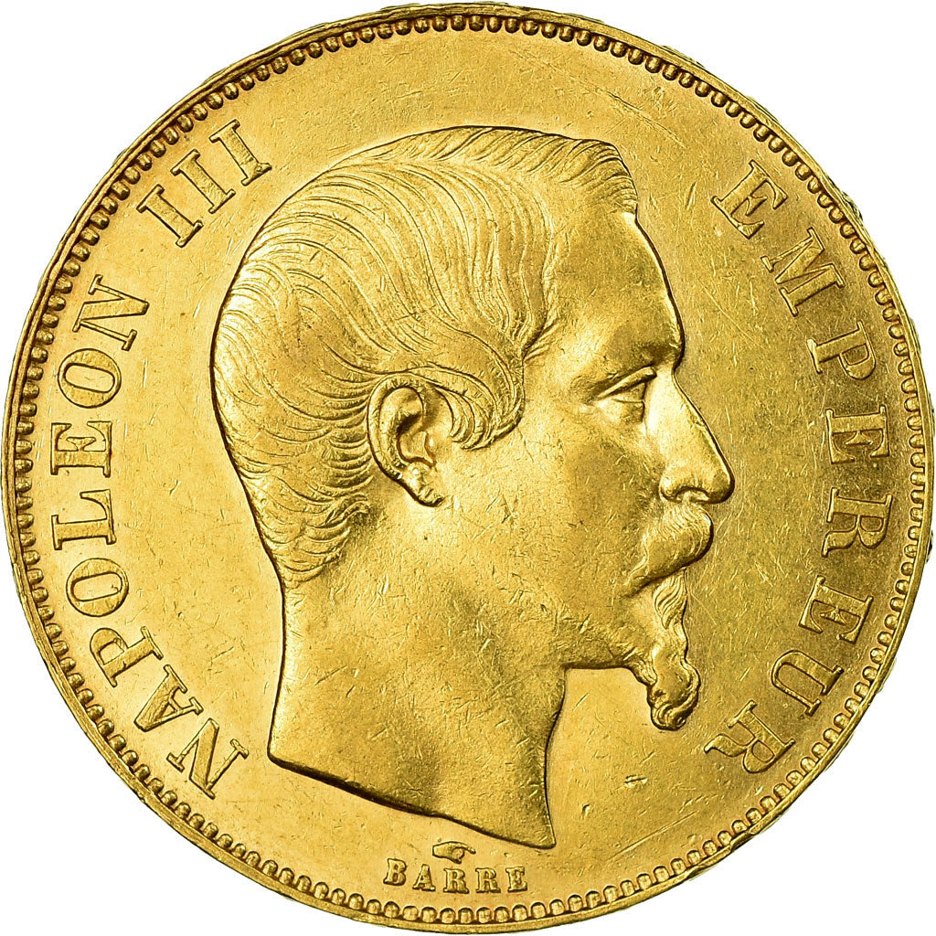 Moneta, Francia, Napoleon III, Napoléon III, 50 Francs, 1857, Paris, SPL-, Oro